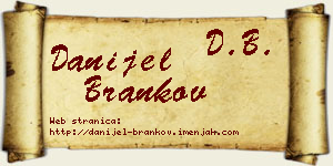 Danijel Brankov vizit kartica